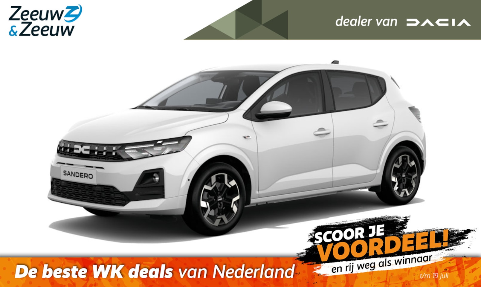 Dacia Sandero - (Zeeuw & Zeeuw Private Lease Actie v.a. € 384,-) Eco-G 120 journey | Wij maken graag een P - AutoWereld.nl