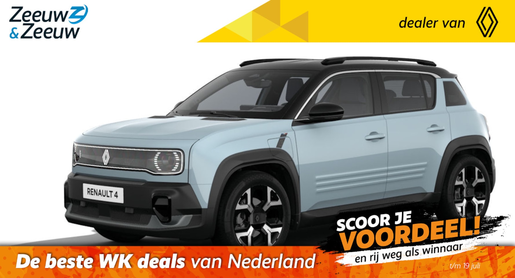 Renault 4 - Techno comfort range | Profiteer nu van €1.800,- Zeeuw & Zeeuw voorraadkorting | NU met GR - AutoWereld.nl