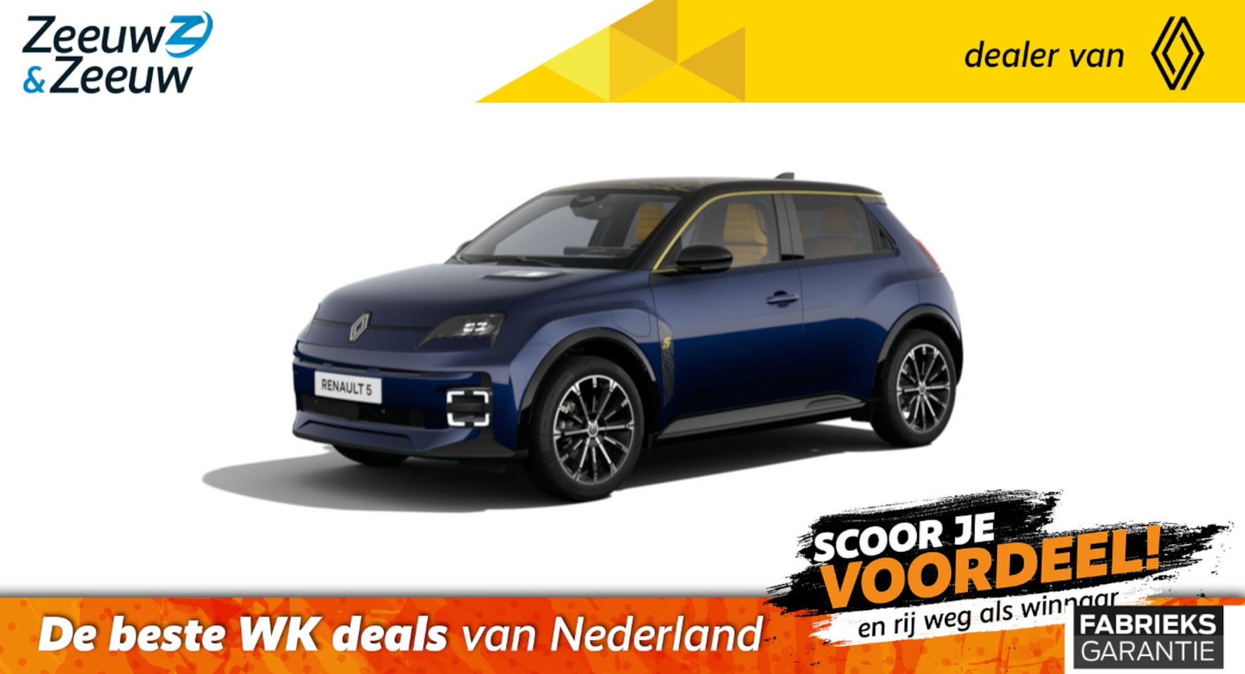 Renault 5 - Comfort Range Iconic cinq | NU met €1.300,- Zeeuw & Zeeuw voorraadkorting en met GRATIS 5 - AutoWereld.nl