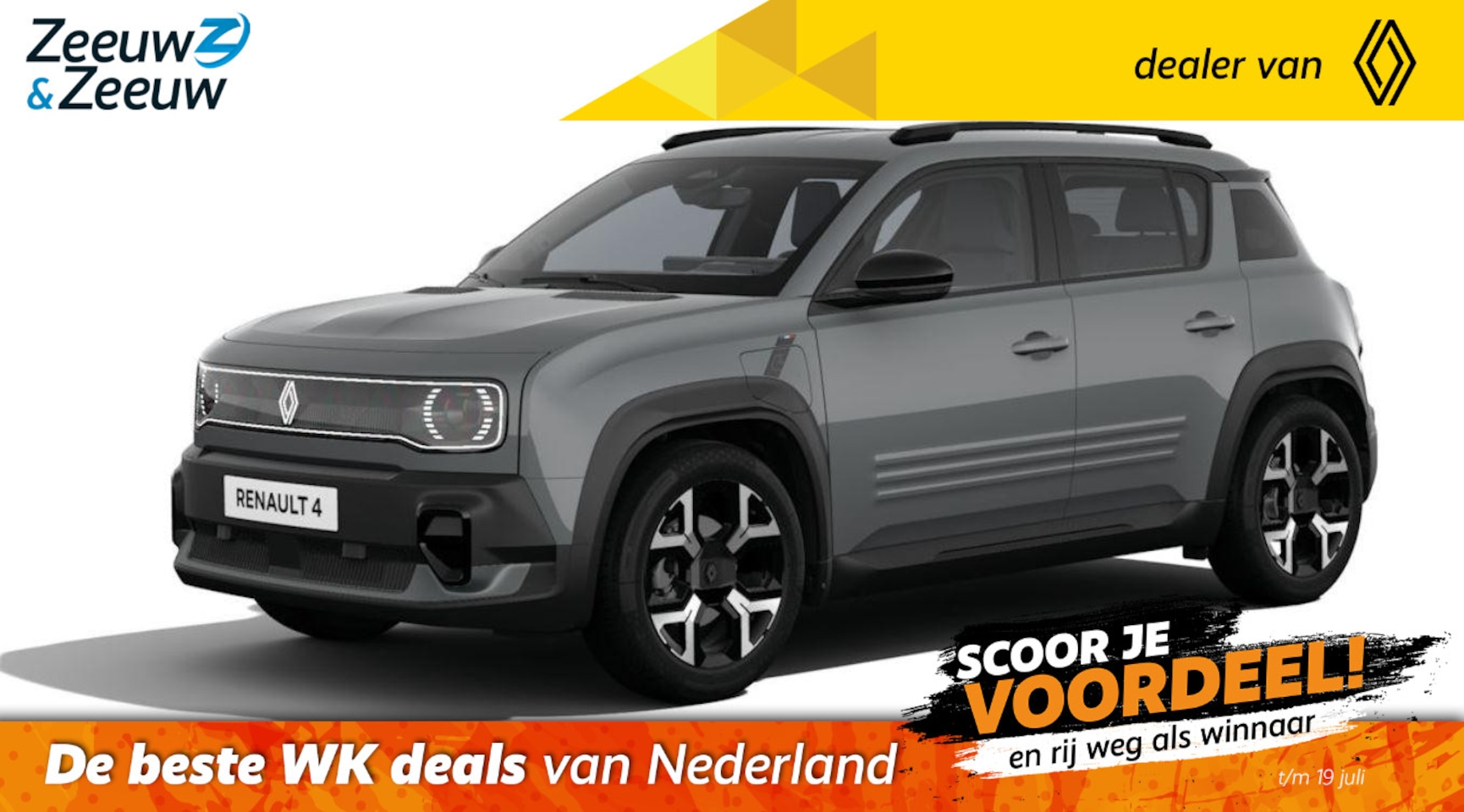 Renault 4 - Techno comfort range | Profiteer nu van €1.800,- Zeeuw & Zeeuw voorraadkorting | NU met GR - AutoWereld.nl