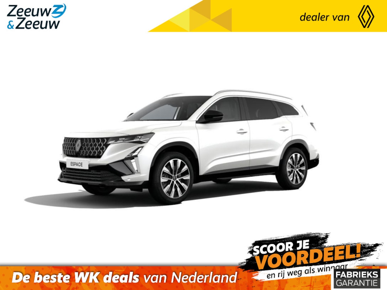 Renault Espace - E-Tech full hybrid 200 techno 7p. Nieuw model | Nu met € 3000,- Zeeuw & Zeeuw voorraadkort - AutoWereld.nl
