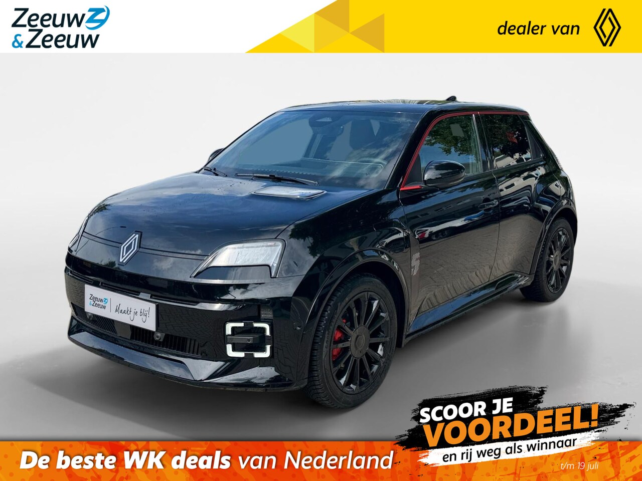 Renault 5 - comfort range iconic cinq 52 kWh | OP VOORRAAD NU MET €4000,- VOORRAADKORTING!!! | BLACK E - AutoWereld.nl