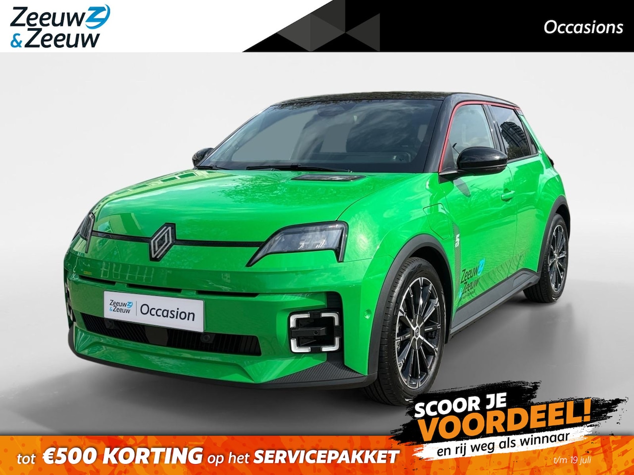 Renault 5 - urban range techno 40 kWh AUTOMAAT NAVI AIRCO CAMERA CRUISE CONTROLE APPLE CARPLAY ANDROID - AutoWereld.nl