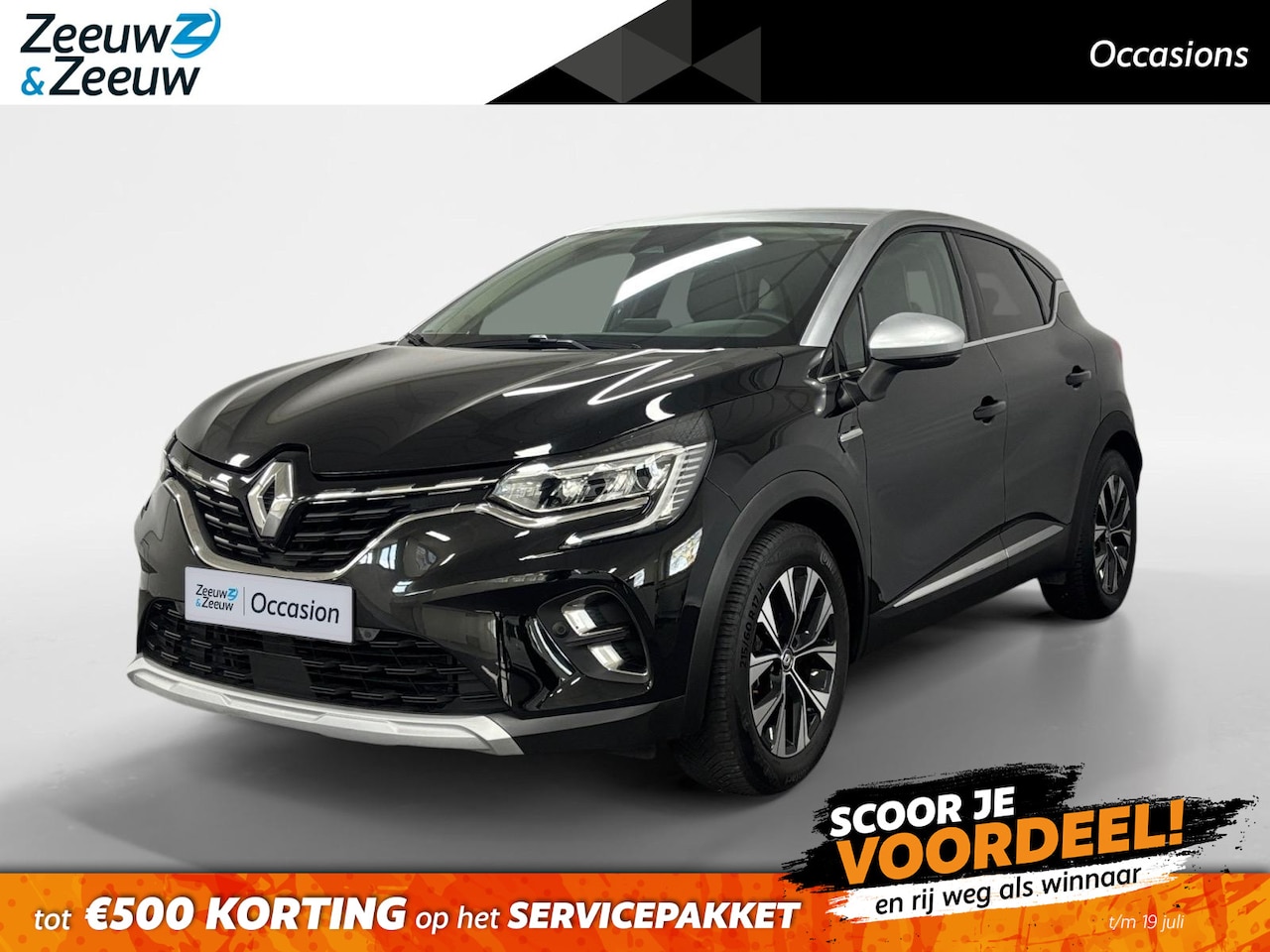 Renault Captur - 1.6 E-Tech Hybrid 145 Intens AUTOMAAT AIRCO CLIMATE LM VELGEN 9.3 INCH SCHERM DIGITALE CO - AutoWereld.nl