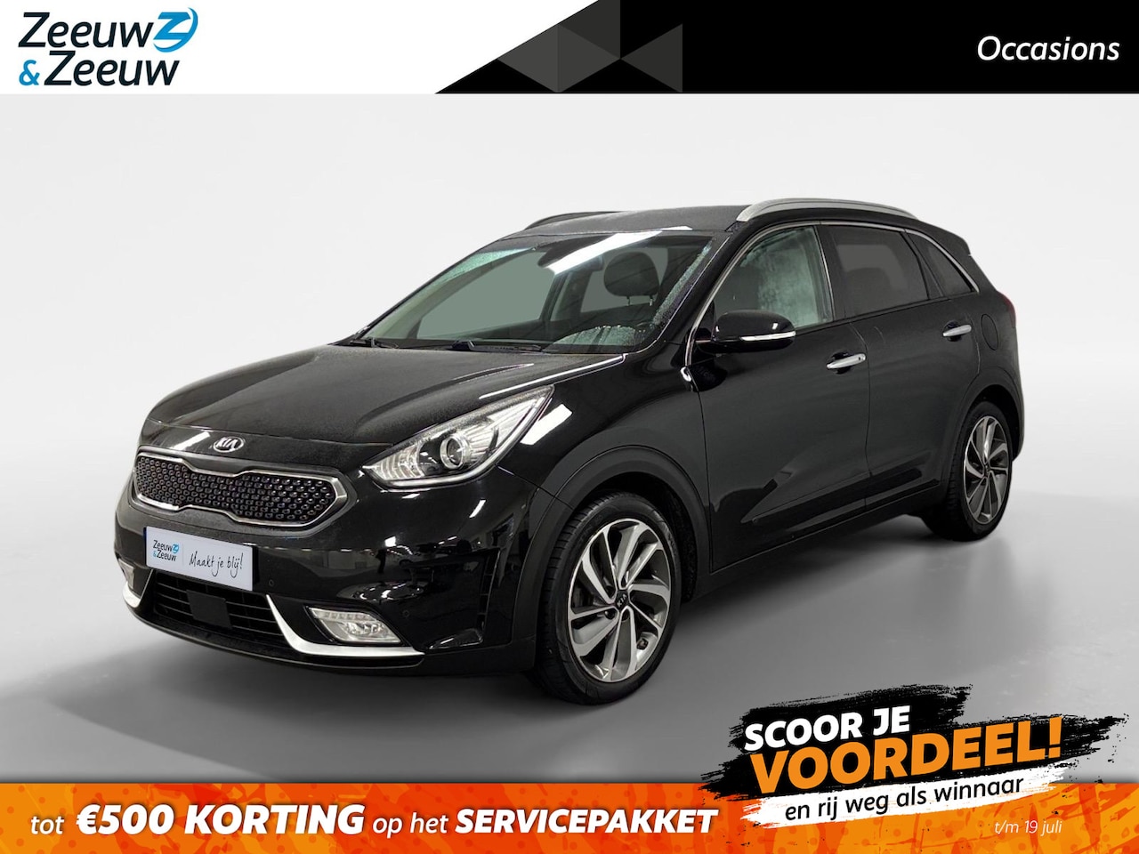 Kia Niro - 1.6 GDi Hybrid ExecutiveLine AUTOMAAT AIRCO CAMERA LEER STOELVERWARMING+STOELKOELING STUUR - AutoWereld.nl