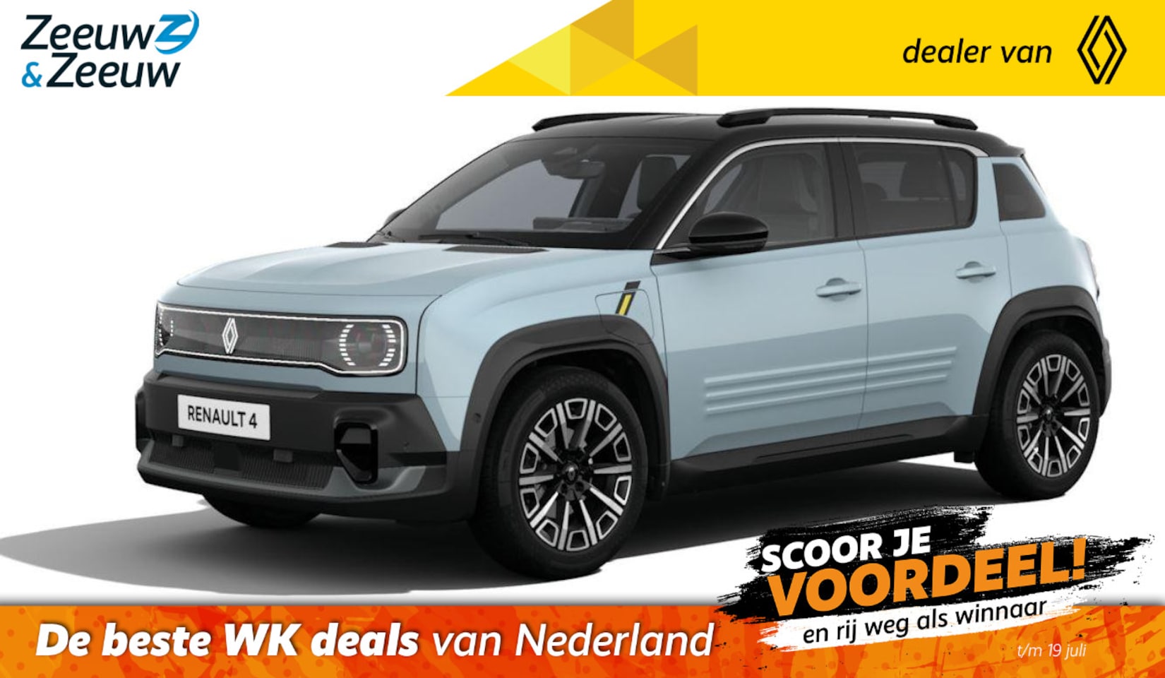 Renault 4 - Iconic comfort range 52 kWh | NU met € 5000,- Zeeuw & Zeeuw voorraadkorting en GRATIS 5 ja - AutoWereld.nl