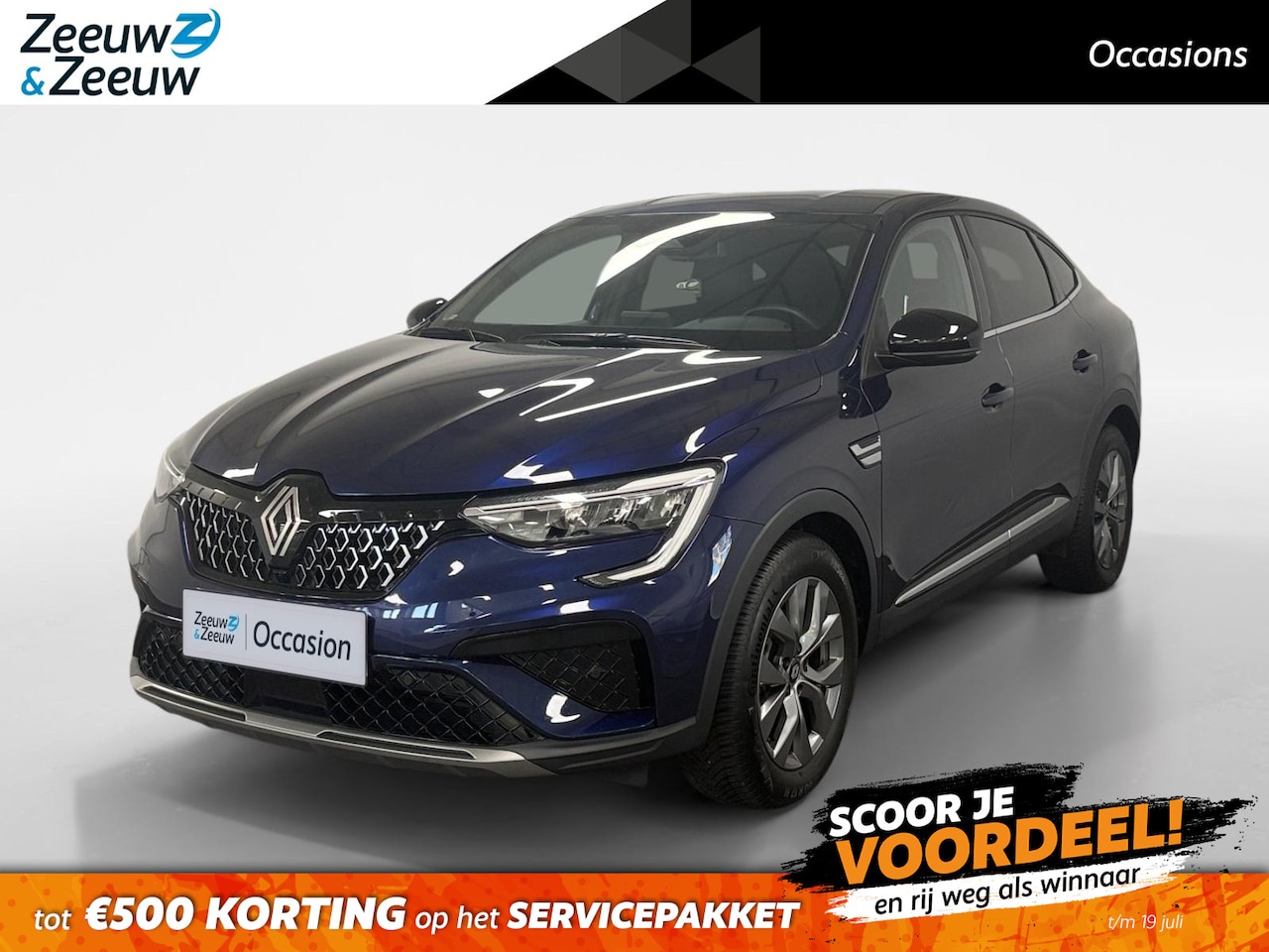 Renault Arkana - 1.6 E-Tech full hybrid 145 techno AUTOMAAT NAVI AIRCO CRUISE CONTROLE APPLE CARPLAY ANDROI - AutoWereld.nl