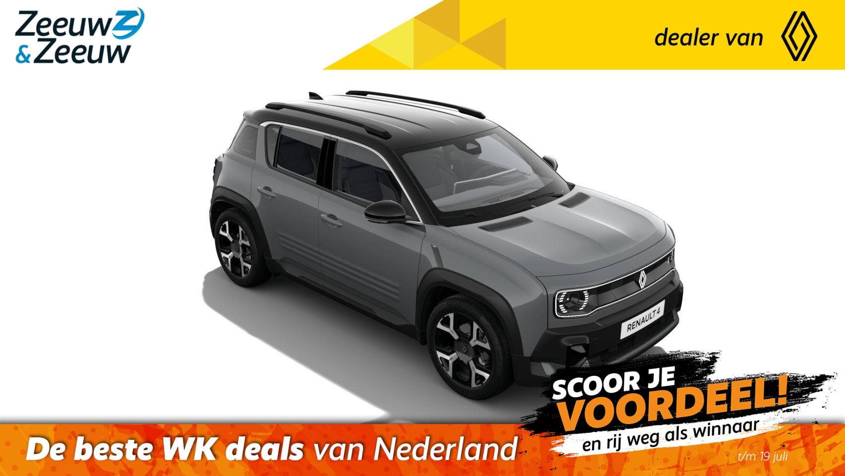 Renault 4 - comfort range techno 52 kWh | OP VOORRAAD OP =OP  NU MET €2.500,- - AutoWereld.nl
