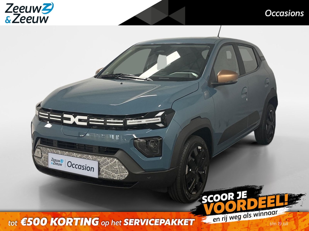 Dacia Spring - Extreme 65 26.8 kWh AIRCO NAVIGATIE APPLE CARPLAY/ANDROID AUTO CRUISE CONTROL ACHTERRUIT R - AutoWereld.nl