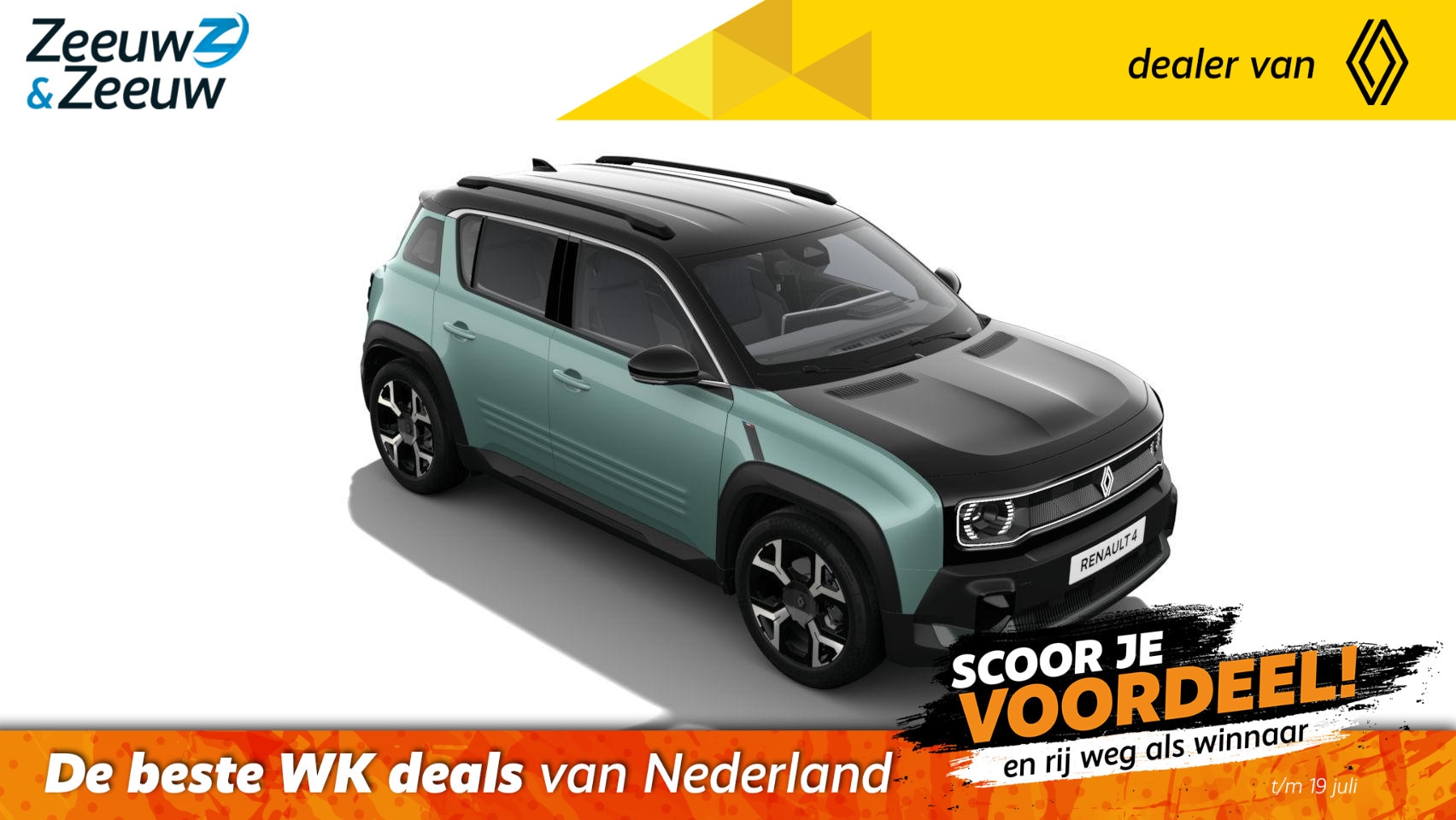 Renault 4 - comfort range techno 52 kWh | OP VOORRAAD OP =OP  NU MET €2.500,- - AutoWereld.nl