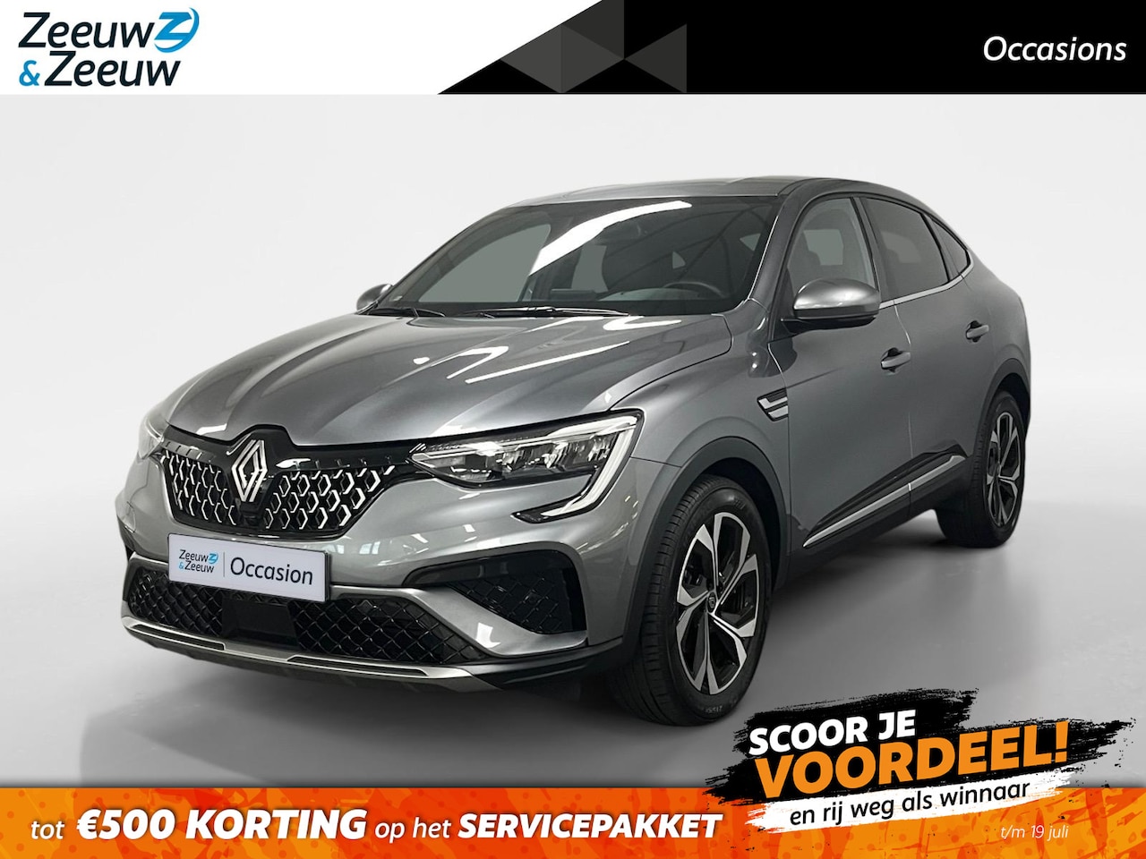 Renault Arkana - 1.6 E-Tech full hybrid 145 techno AUTOMAAT NAVI CRUISE CONTROLE AIRCO APPLE CARPLAY ANDROI - AutoWereld.nl