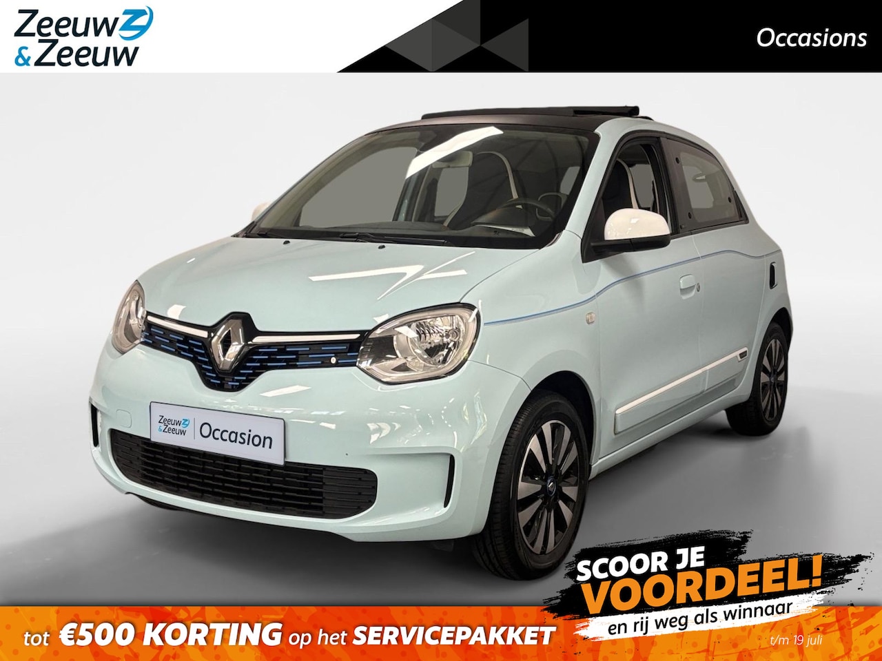 Renault Twingo Z.E. - R80 Intens AUTOMAAT NAVI AIRCO CAMERA APPLE CARPLAY ANDROID AUTO CABRIO VOUWDAK LM VELGEN - AutoWereld.nl