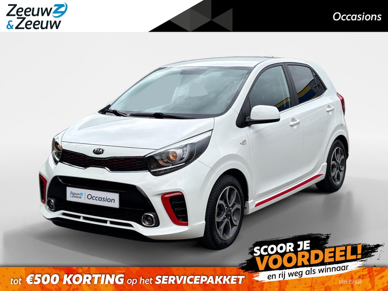 Kia Picanto - 1.0 MPi GT-Line Edition Apple Carplay/Android Auto , navi , cruise , lm velgen , tel , cam - AutoWereld.nl