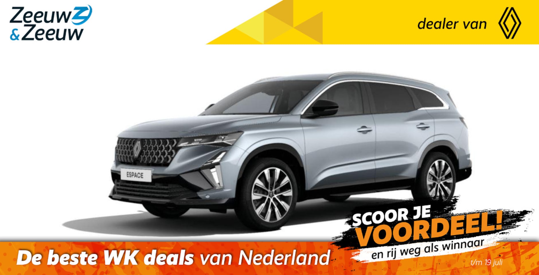 Renault Espace - E-Tech full hybrid 200 techno 7p. | Nu te bestellen | €1.000,- Korting | - AutoWereld.nl