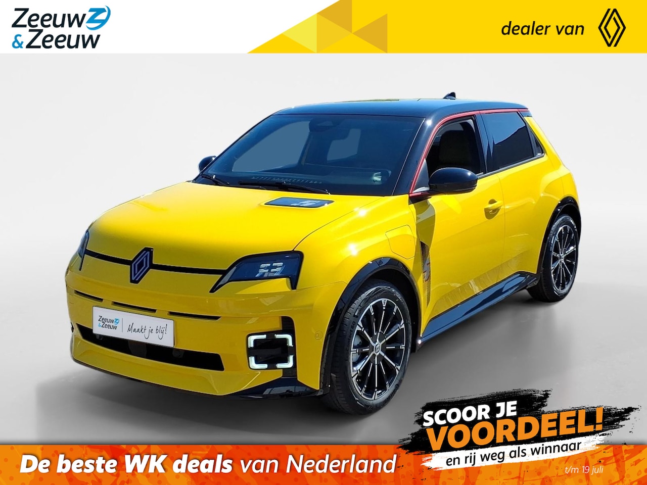 Renault 5 - comfort range iconic cinq 52 kWh Renault 5 E-TECH Electric Iconic 150 PK Comfort Range - AutoWereld.nl