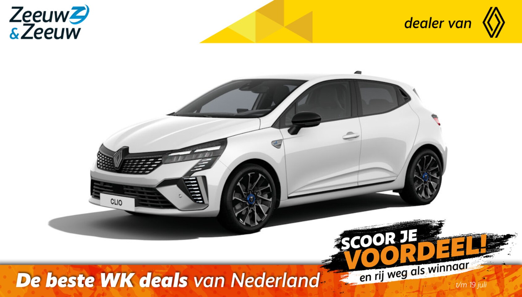 Renault Clio - E-Tech Full Hybrid 145 esprit Alpine | NU met € 3000,- Zeeuw en Zeeuw RUN OUT korting | + - AutoWereld.nl