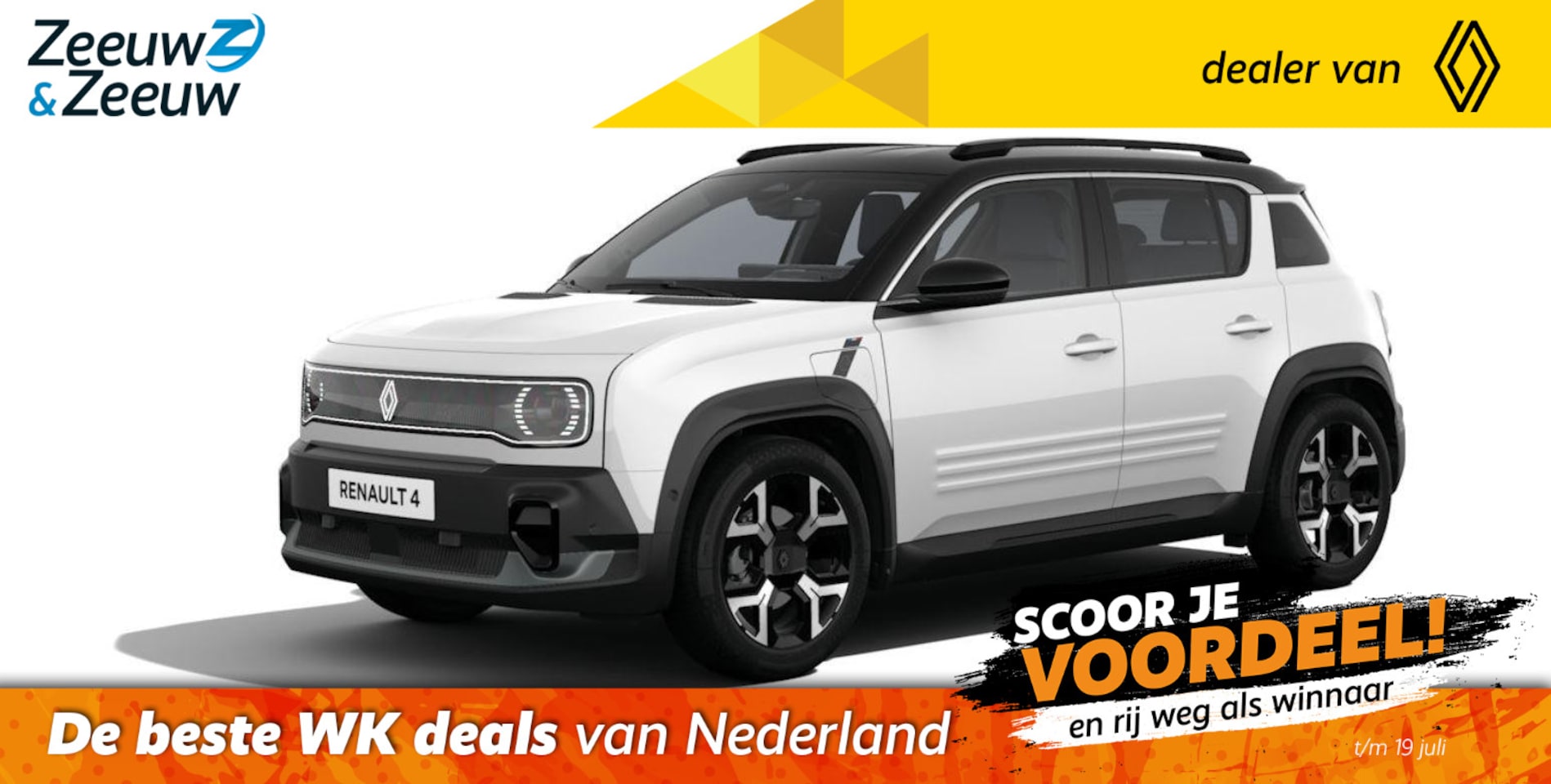 Renault 4 - comfort range techno 52 kWh | LMV | Blind spot warning | Elektrische kofferbakklep | Easy - AutoWereld.nl