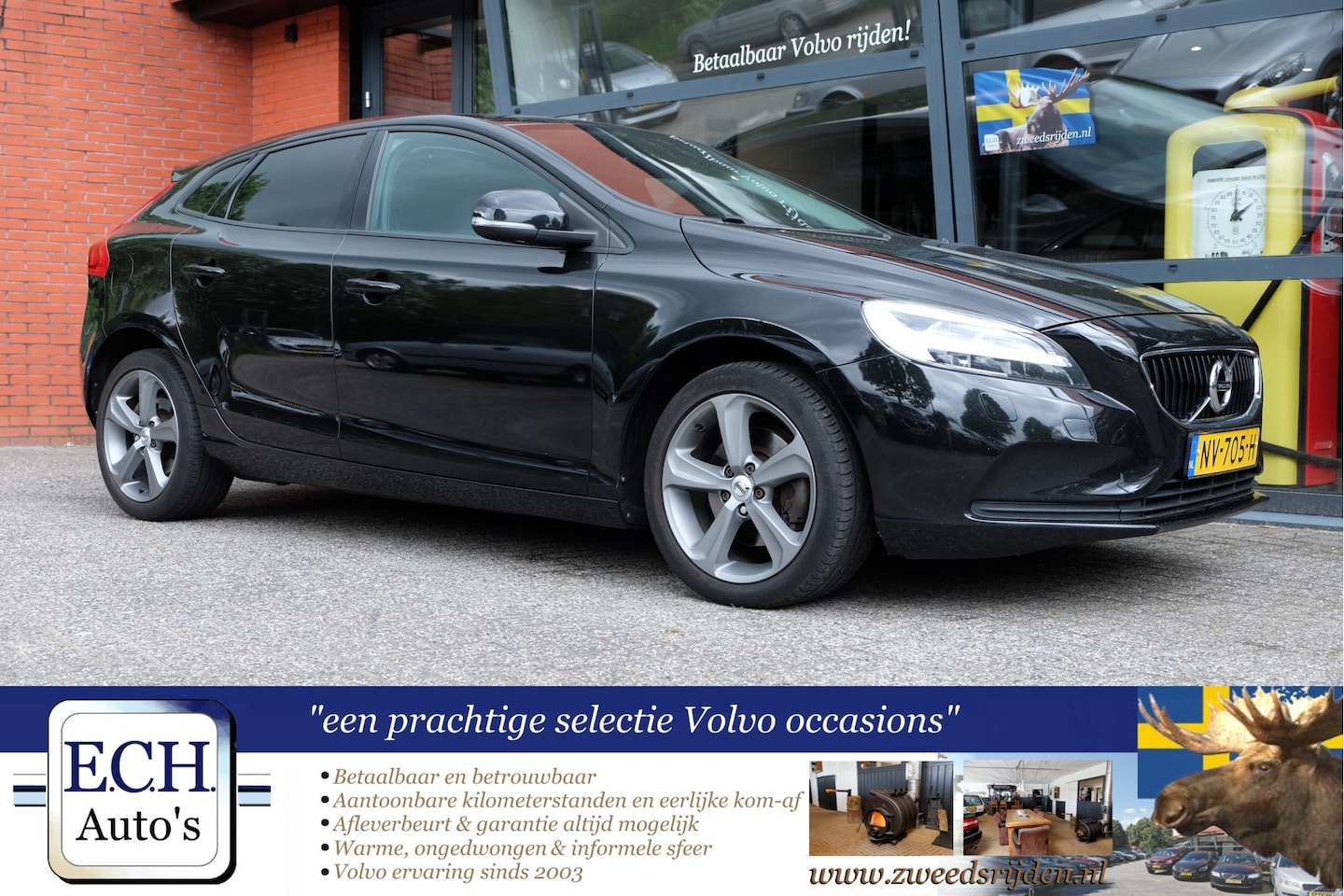 Volvo V40 - 2.0 T3 Nordic 2.0 T3 152 pk Nordic+, 17 inch, Standkachel, Stoelverwarming - AutoWereld.nl