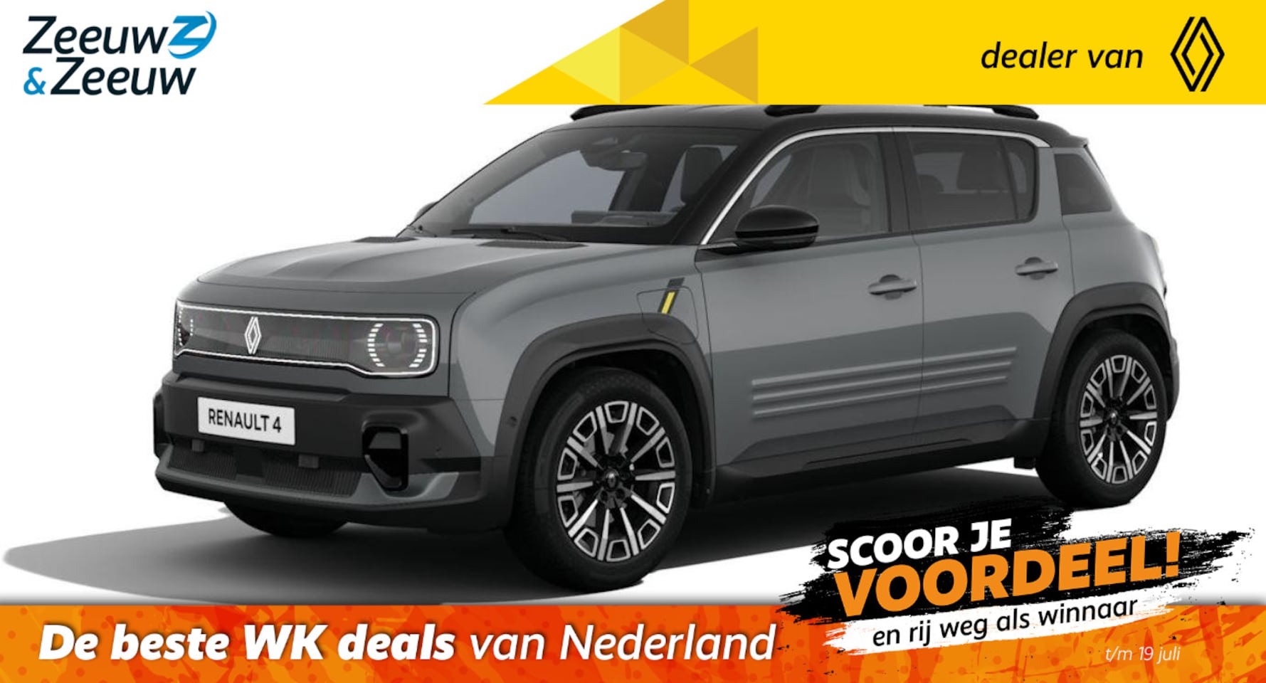 Renault 4 - Iconic Comfort Range | Profiteer nu van €2500,- Zeeuw & Zeeuw voorraadkorting | NU met GRA - AutoWereld.nl