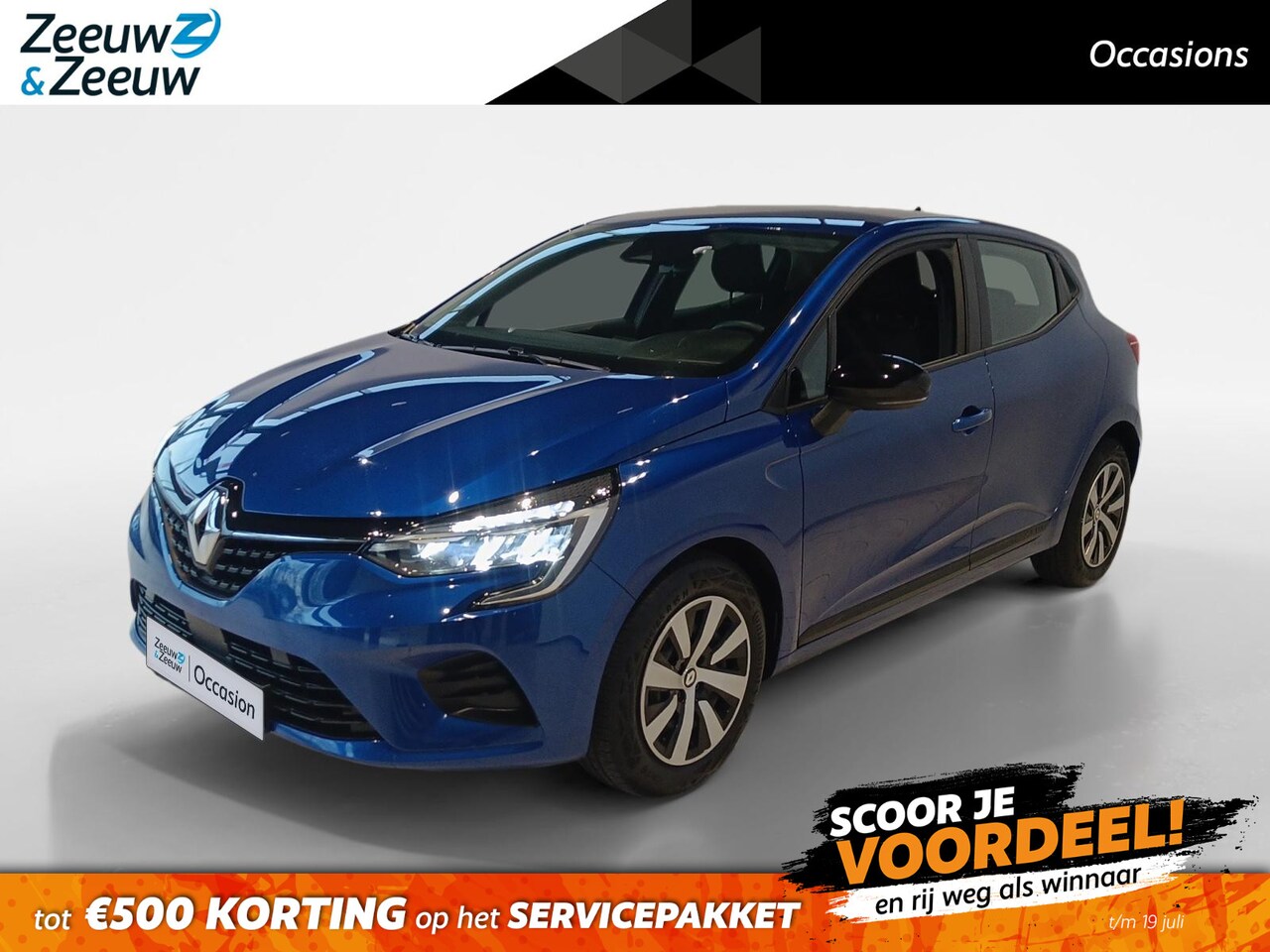Renault Clio - 1.0 TCe 90 Equilibre *Navigatie*Parkeersensoren*Cruise Control*Carplay*Zeer nette auto! - AutoWereld.nl
