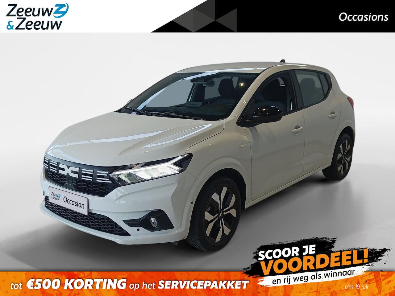 Dacia Sandero - 1.0 TCe 90 Journey *Navi via Carplay*Camera*Climate Control*Parkeersensoren*Keyless Entry* - AutoWereld.nl
