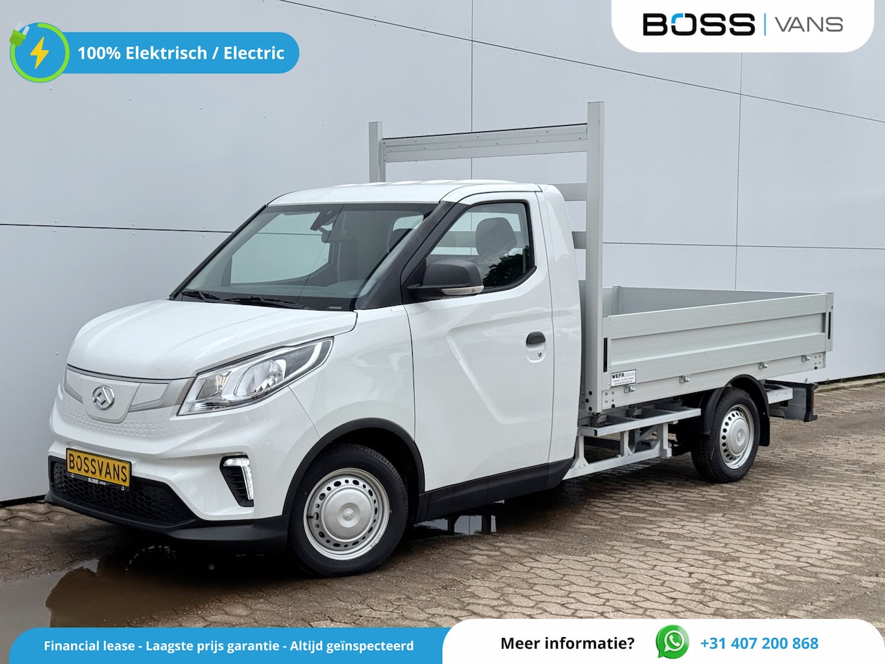 Maxus eDELIVER 3 - 50kWh 122PK Nieuw! Open Laadbak 327km WLTP 100% Elektrisch Airco Cruise Control Carplay Ca - AutoWereld.nl