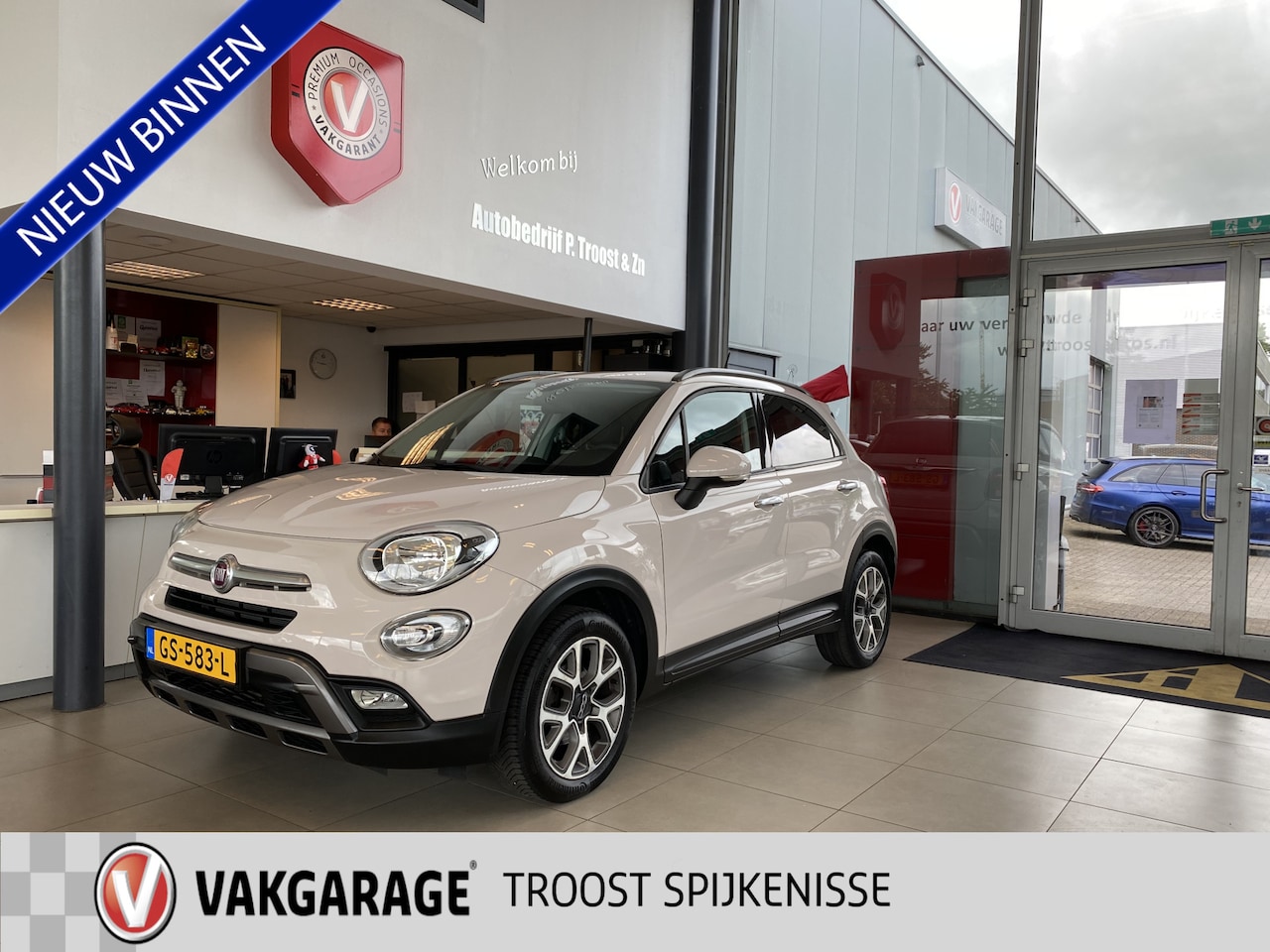 Fiat 500 X Cross - 1.4 Turbo MultiAir Cross 1.4 Turbo MultiAir Cross,Navigatie,Parkeerassistent,Climate&Cruisecontrol,Spraakbediening, - AutoWereld.nl