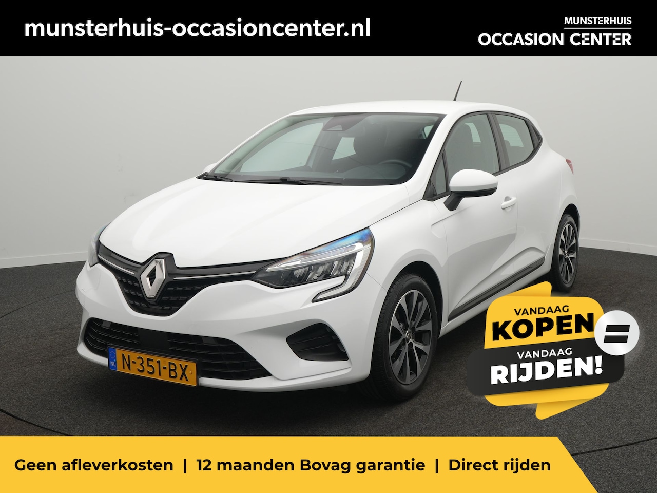 Renault Clio - TCe 90 Zen - Occasion Lease vanaf €464 p/m - RIJKLAARPRIJS - Airco - Cruise Control - Lich - AutoWereld.nl