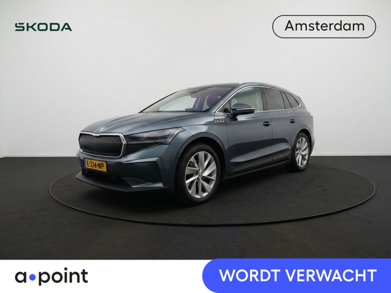 Skoda Enyaq iV - 60 First Edition 180 pk | SOH 93,45% | Navigatie | Warmtepomp | Trekhaak (wegklapbaar) | P - AutoWereld.nl
