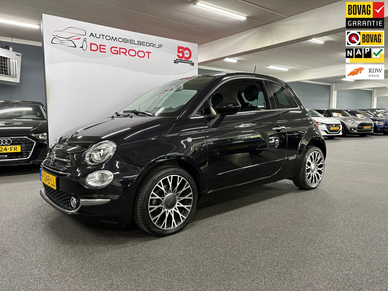 Fiat 500 - 1.0 Hybrid Star/ NL auto/ 25.864 KM/ Pano/ Lederen bekleding - AutoWereld.nl
