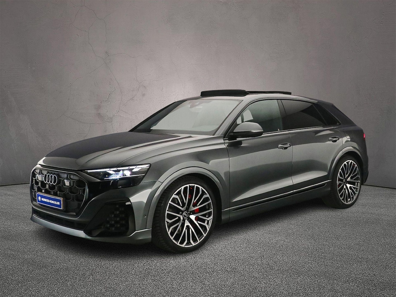 Audi Q8 - 55 TFSI e quattro Pro Line S | Trekhaak | Luchtvering | Panorama Dak | Adaptieve Cruise | - AutoWereld.nl
