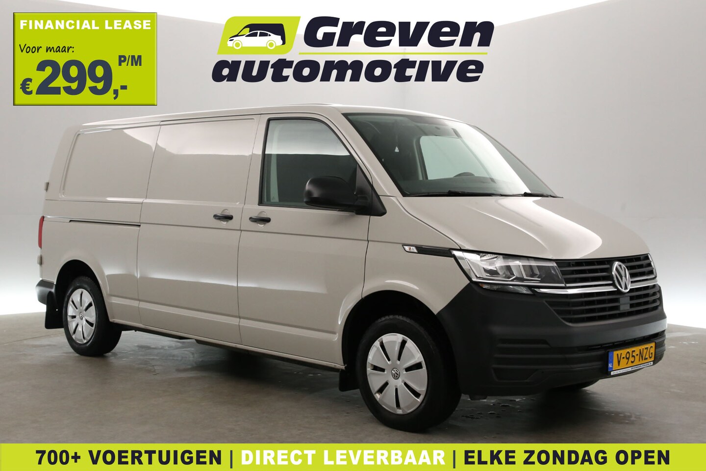 Volkswagen Transporter - 2.0 TDI 150PK L2H1 | Ascot Grey | Airco | 3 Zits | Elektrpakket - AutoWereld.nl