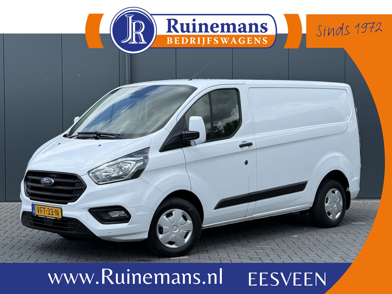 Ford Transit Custom - 2.0 TDCI E6 / L1H1 / 1e EIG. / INRICHTING / 2.5 TONS TREKHAAK / 3-ZITS / AIRCO / CRUISE / - AutoWereld.nl