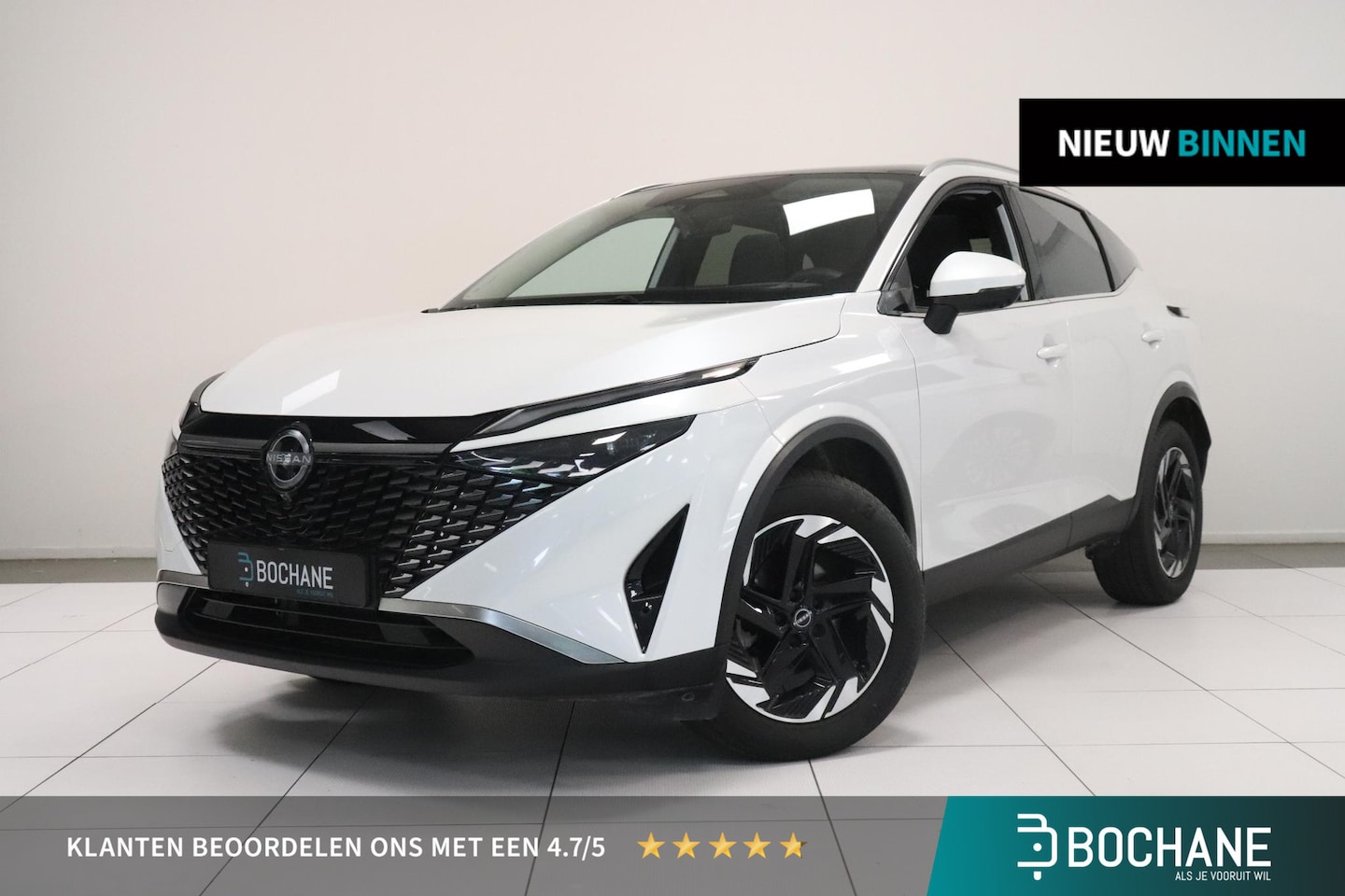 Nissan Qashqai - 1.3 MHEV Xtronic Business Executive | Panoramadak | 360° Camera | elektr achterklep | Appl - AutoWereld.nl
