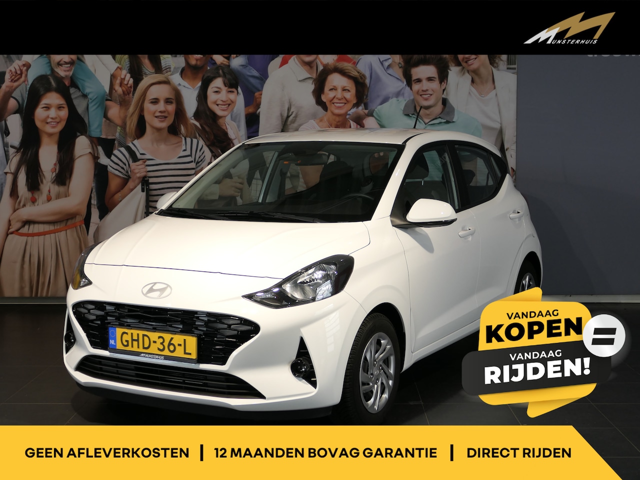 Hyundai i10 - 1.0 Comfort - Apple carplay/ Android auto - Cruise - Radio - Airco - AutoWereld.nl