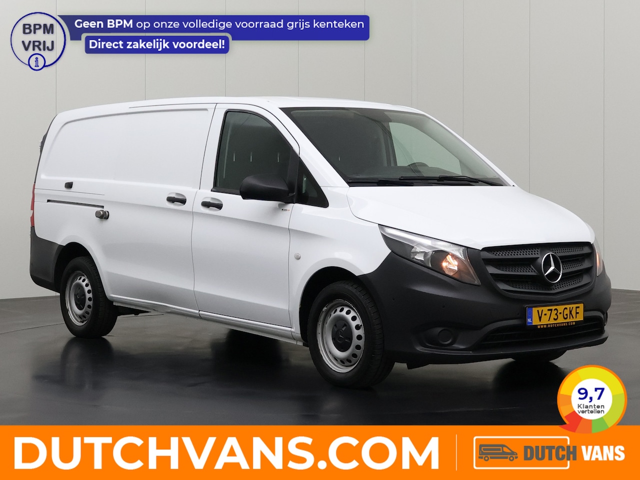 Mercedes-Benz Vito - 116CDI Automaat Lang Achterdeuren | Navigatie | Camera | Gatelocks | Airco | Cruise | 3-Zi - AutoWereld.nl