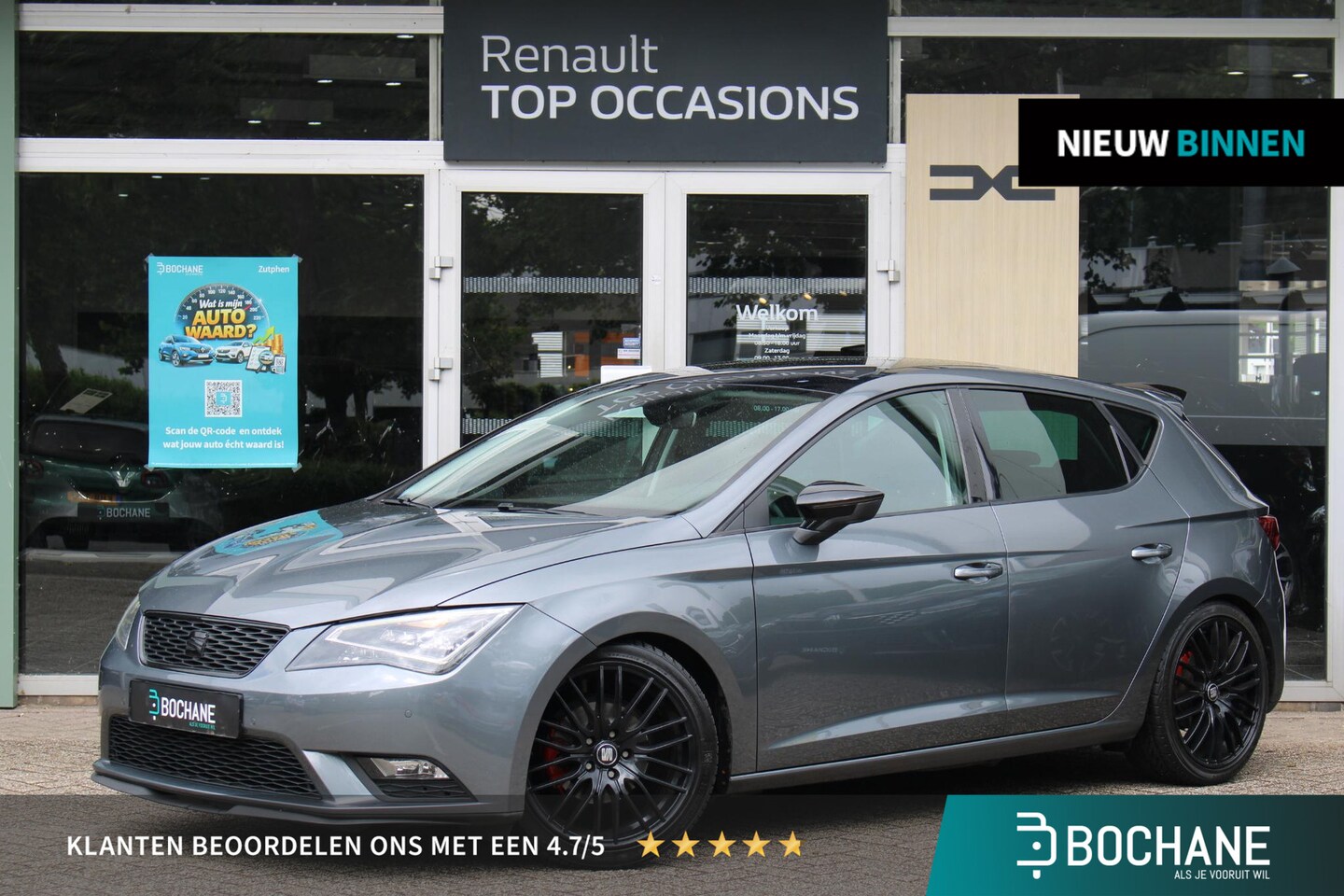 SEAT Leon - 1.0 EcoTSI Style Connect Panorama dak | Navigatiesysteem | Achterruitrij Camera - AutoWereld.nl