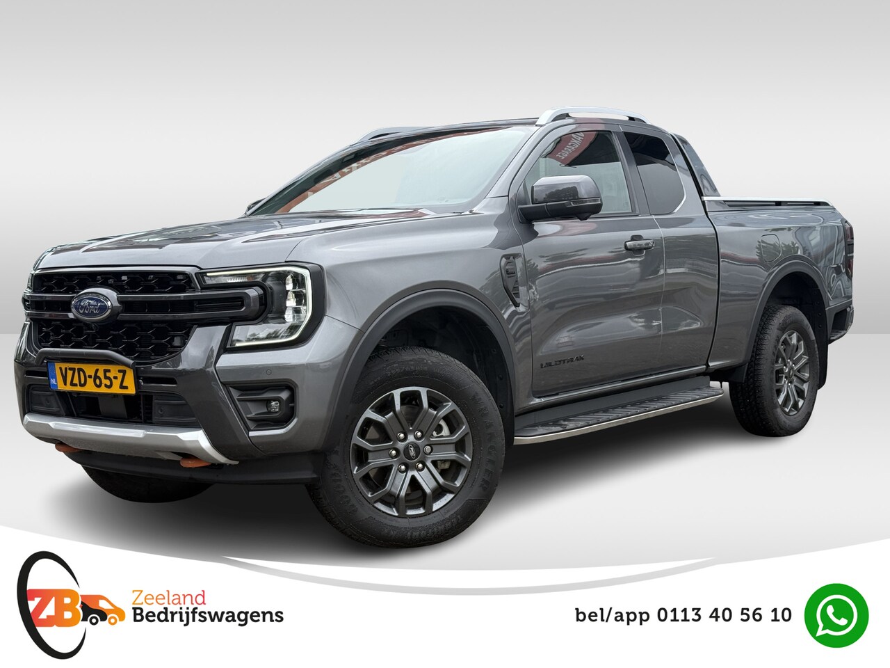 Ford Ranger - 2.0 Super Cab EcoBlue Wildtrak | Trekhaak 3.5T | ACC | 360 Cam | Rollertop | Leder - AutoWereld.nl