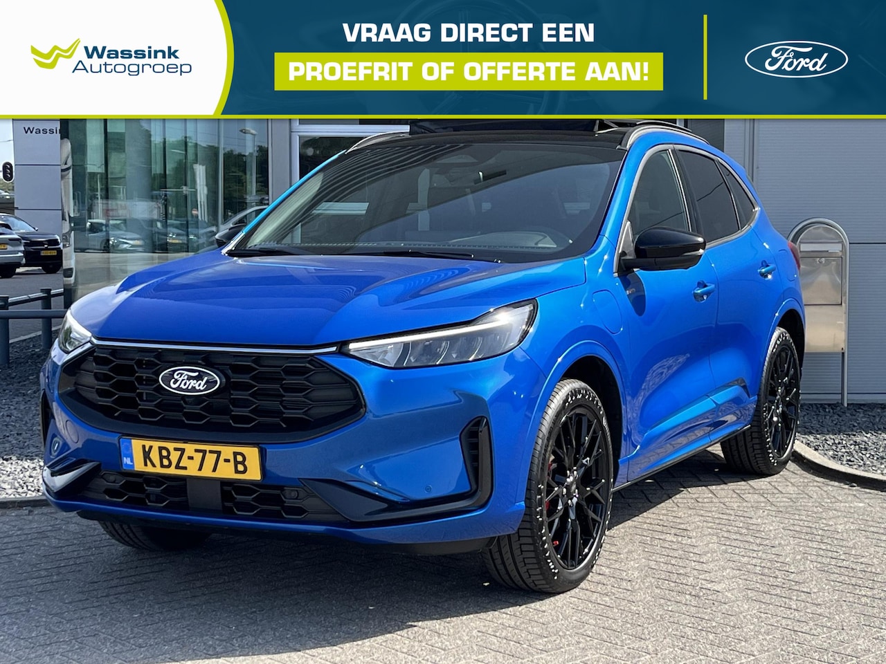 Ford Kuga - 2.5 PHEV ST line X Black edition Trekhaak | Achterbank verwarming | Winterpack | 20 inch v - AutoWereld.nl