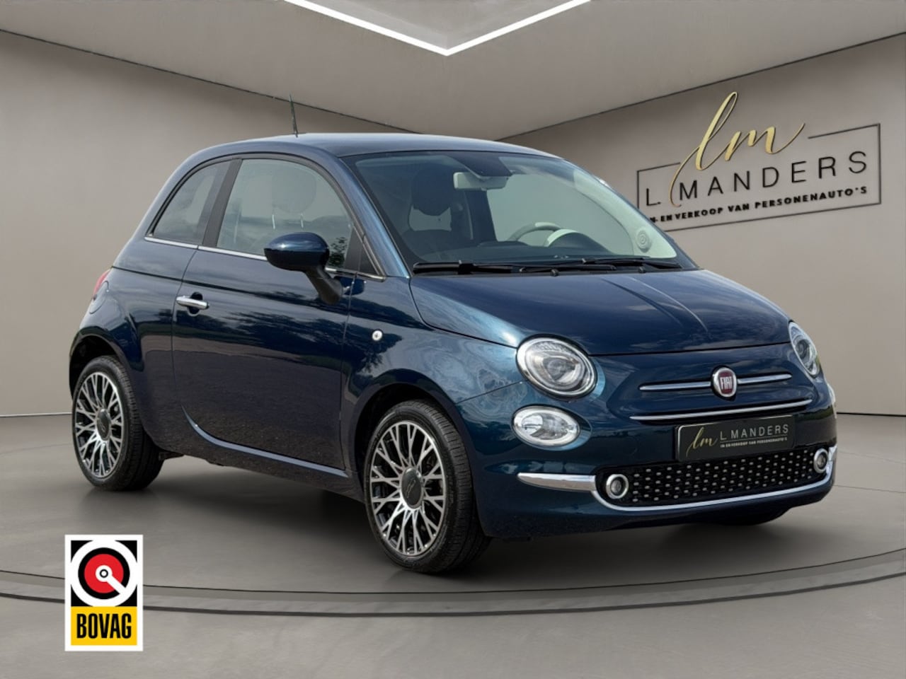 Fiat 500 - 1.0 Hybrid Dolcevita 2023 BLAUW | Panoramadak | Apple CarPlay - AutoWereld.nl
