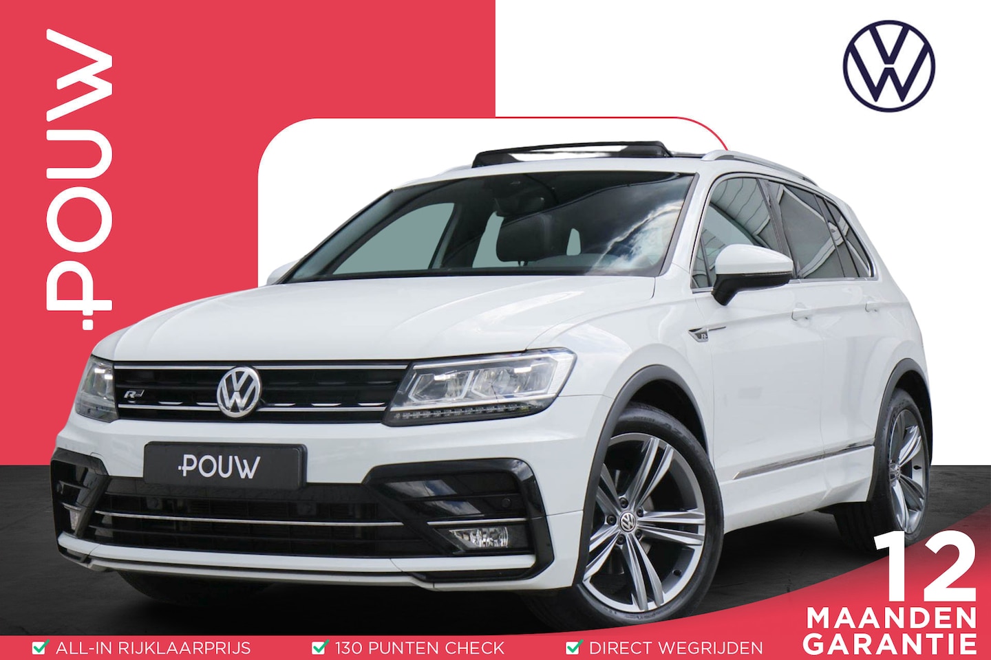 Volkswagen Tiguan - 1.5 TSI 150pk DSG Highline Business R | Trekhaak | Panoramadak | Leer | Memory Stoelen | A - AutoWereld.nl
