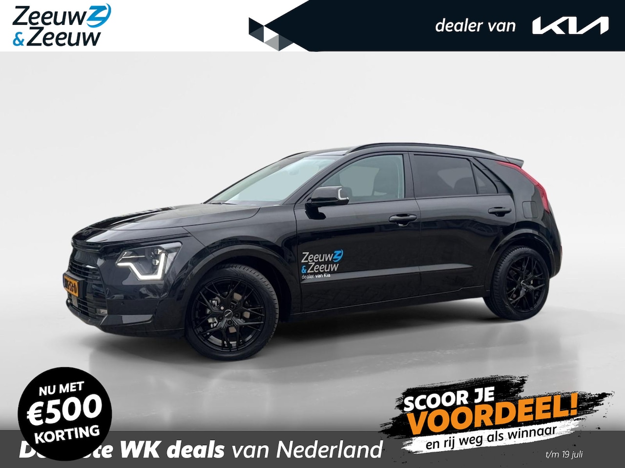 Kia Niro - 1.6 GDi Hybrid Black Edition | 18 Inch LMV met All-Season Banden | Navi | Schuif-/Kantelda - AutoWereld.nl