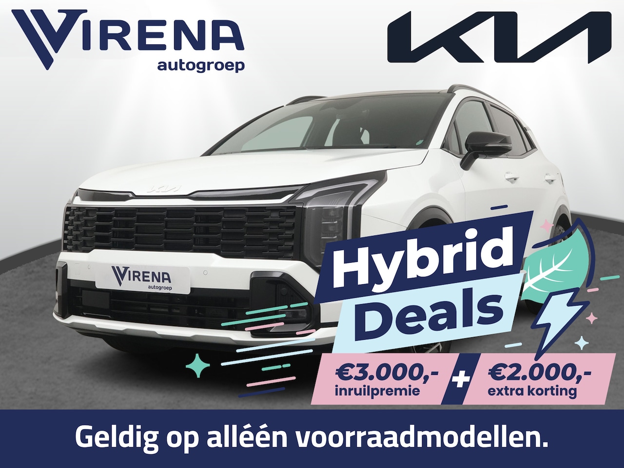 Kia Sportage - 1.6 T-GDi Hybrid GT-Line - €5.000,- voordeel - Prijs incl. inruilpremie - Stoel/stuur verw - AutoWereld.nl