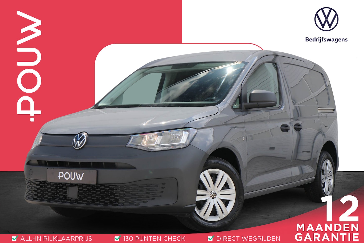 Volkswagen Caddy Cargo - 1.5 TSI 114pk DSG Comfort | App Connect Navigatie | Cruise Control | Zijschuifdeur Links + - AutoWereld.nl