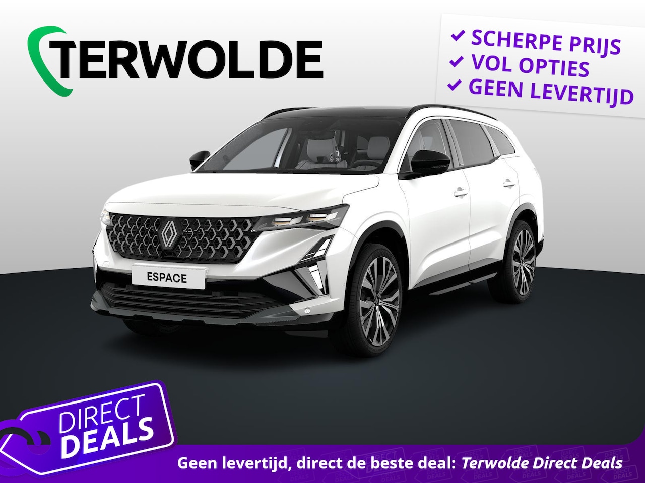 Renault Espace - iconic full hybrid E-Tech 200 - 7 zitplaatsen | pack light & sound | pack vision | - AutoWereld.nl