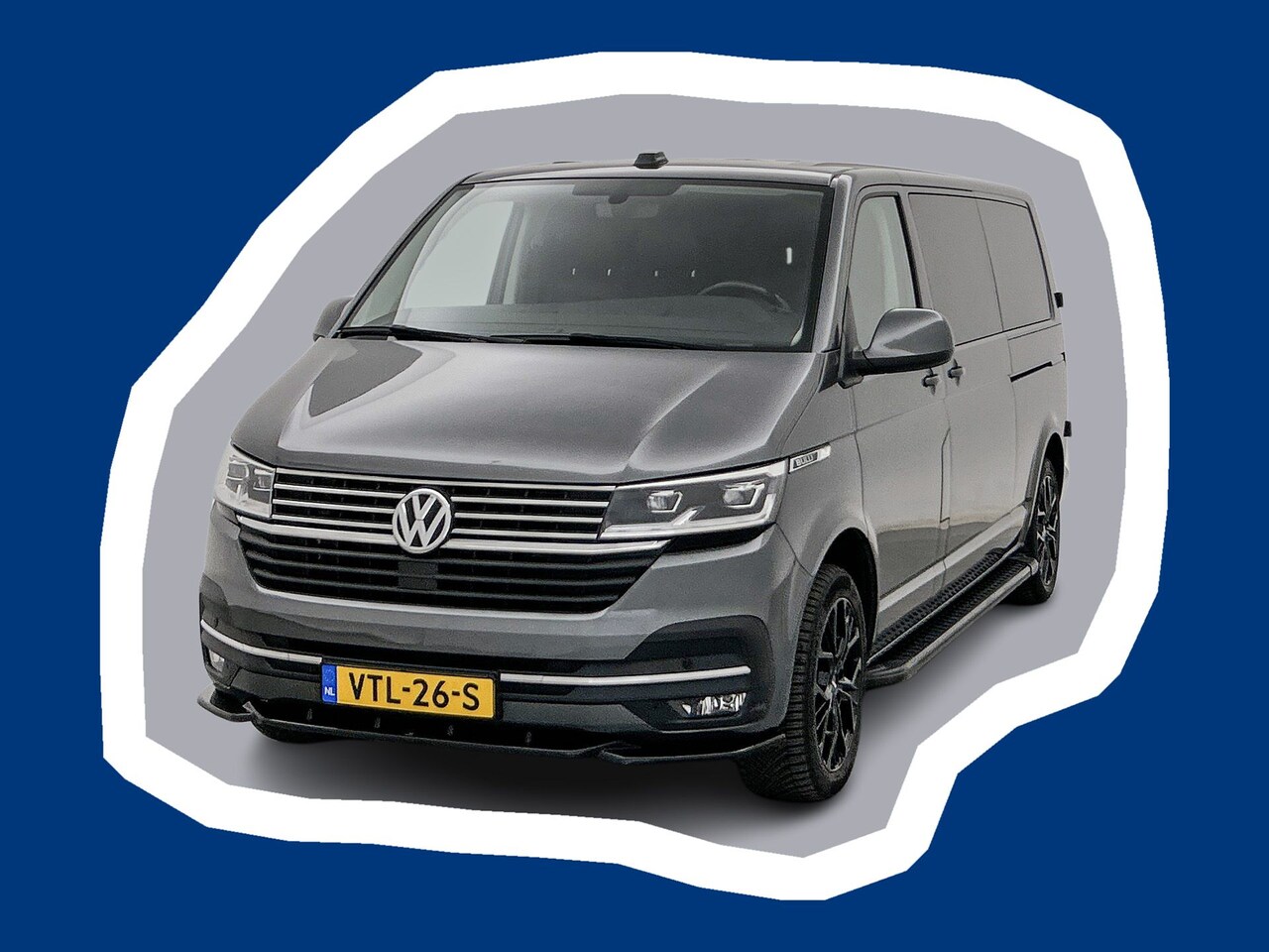 Volkswagen Transporter - 2.0 TDI L2H1 30 Bulli Schuifdeur L+R Virtual cockpit Trekhaak Navigatie Adaptieve cruise c - AutoWereld.nl