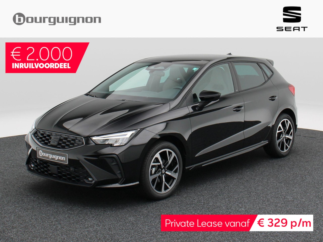 SEAT Ibiza - FR Business Connect 1.0 TSI 95 PK | Panoramadak | Stoelverwarming | Premium audio | Black - AutoWereld.nl