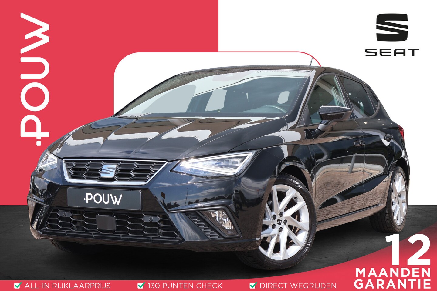 SEAT Ibiza - 1.0 EcoTSI 110pk DSG FR Business Intense | Adaptive Cruise | Camera | Apple Carplay | PDC - AutoWereld.nl