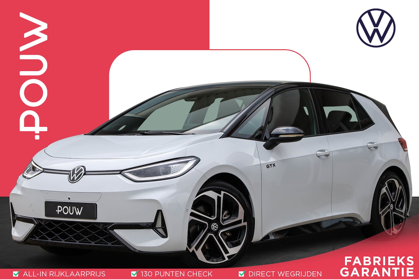 Volkswagen ID.3 - GTX 326pk Performance 79 kWh | Panoramadak | Assistentie Pakket Plus | Steunhaak - AutoWereld.nl