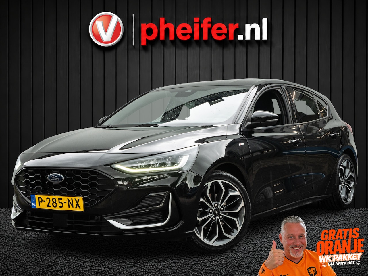 Ford Focus - 1.0 EcoBoost Hybrid ST Line Vignale Leer/ Stoel-stuurverwarming/ B&O/ Camera/ Full led/ Ad - AutoWereld.nl